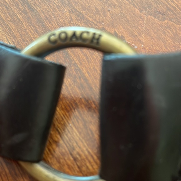 Coach authentic leather, suede and canvas bag length 12 x 2 x 6 handle leather - Picture 6 of 16